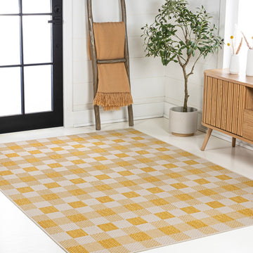 Darcy Traditional Geometric Bold Gingham Area Rug